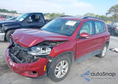 2016 Volkswagen Tiguan S из США, поврежденный, VIN WVGBV7AX8GW020661